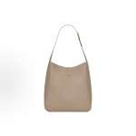 SAINT LAURENT YSL Le 5 A 7CASSANDRE hook buckle opening and closing design adjustable shoulder strap hand bill of lading shoulder bag Large women\'s style dust grey